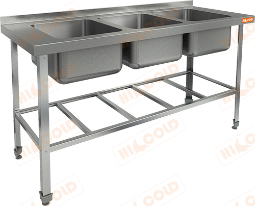 Ванна моечная трехсекционная HICOLD НСО3М-16/6БР ЭН