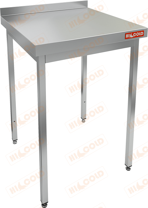 Стол производственный пристенный с бортом без полки HICOLD НСО-6/7Б