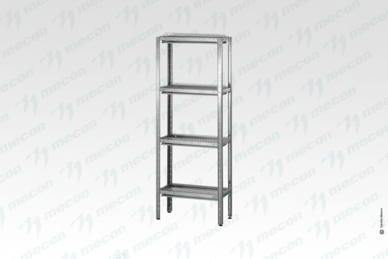 Стеллаж для сушки посуды ССПн - 600*300*1600 "Norma Inox" (сетки "тарелки" - 4 шт.; без под.)