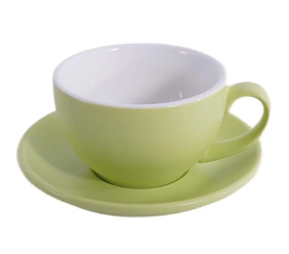 Кофейно-чайная пара Barista (Бариста) 300 мл,матовый цвет зеленого плода, P.L.