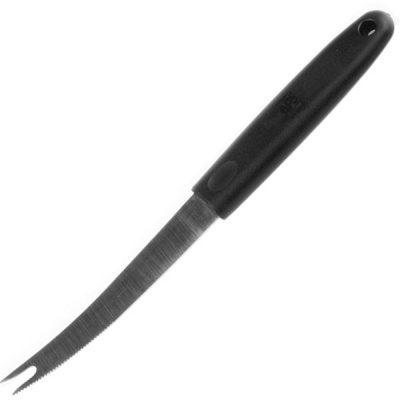 Нож барный; сталь нерж.,полиамид; H=15,L=220/110,B=20мм; черный