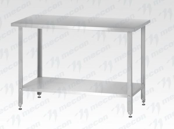 Стол производственный СПРн - 1500*600*860 "Norma Ral", борт (полка сплошная; ножка угловая)