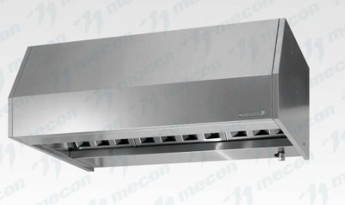 Зонт вытяжной закрытый ЗВЗн - 1000*1100*400 "Norma Inox",пристенный
