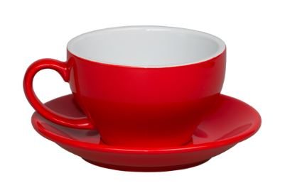 Чашка с блюдцем красная Barista (Бариста) 300 мл, P.L. Proff Cuisine