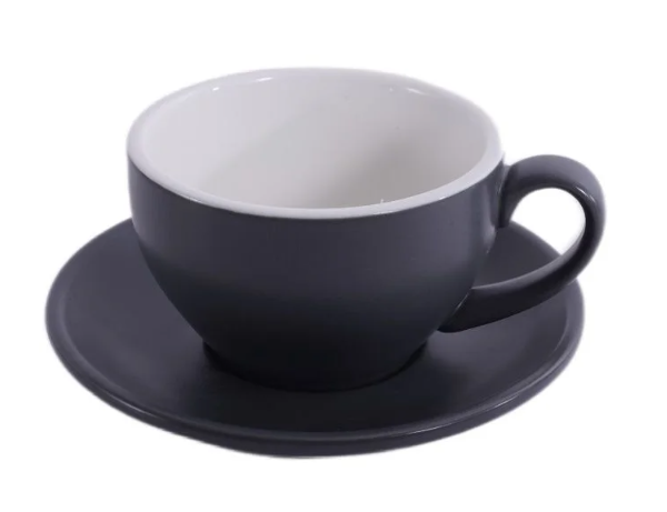 Кофейно-чайная пара Barista (Бариста) 250 мл,серый-матовый цвет, P.L.