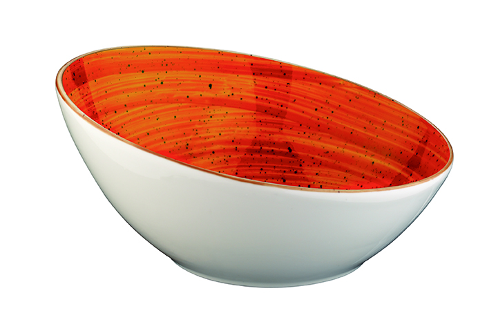 Соусник 60 мл. d=80 мм. h=30/46 мм. скошенный край Терракота, форма Ванто Bonna /1/24/3456/