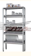 Стеллаж СтПЛп для сушки тарелок FINIST, 4 полки-сушки 1200*300*2000