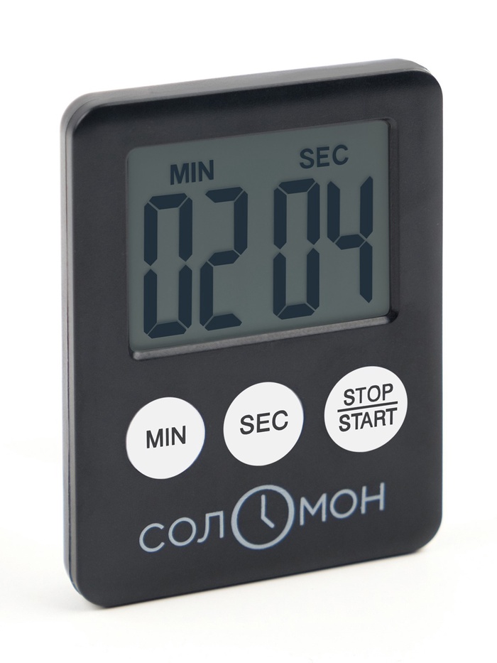 Таймер кухонный "Соломон" на магните, с настольной подставкой, электронный, 5.3 х 7 см