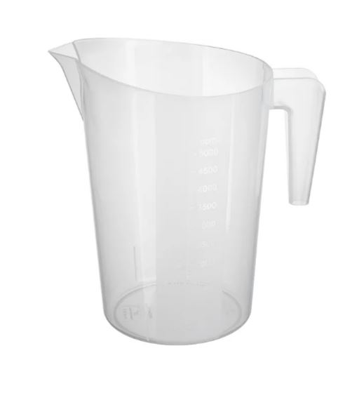 Кувшин мерный пластик 2л ,H=23,L=22,B=15см белый