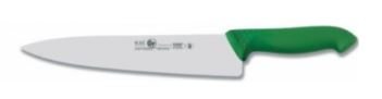 Нож поварской 250/390 мм. Шеф узкое лезвие, зеленый HoReCa Icel /1/6/