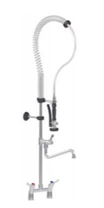 Душ гибкий RUBINETTERIE 00981125+00323003 с краном в комплекте со смесителем двухручковым 1200мм