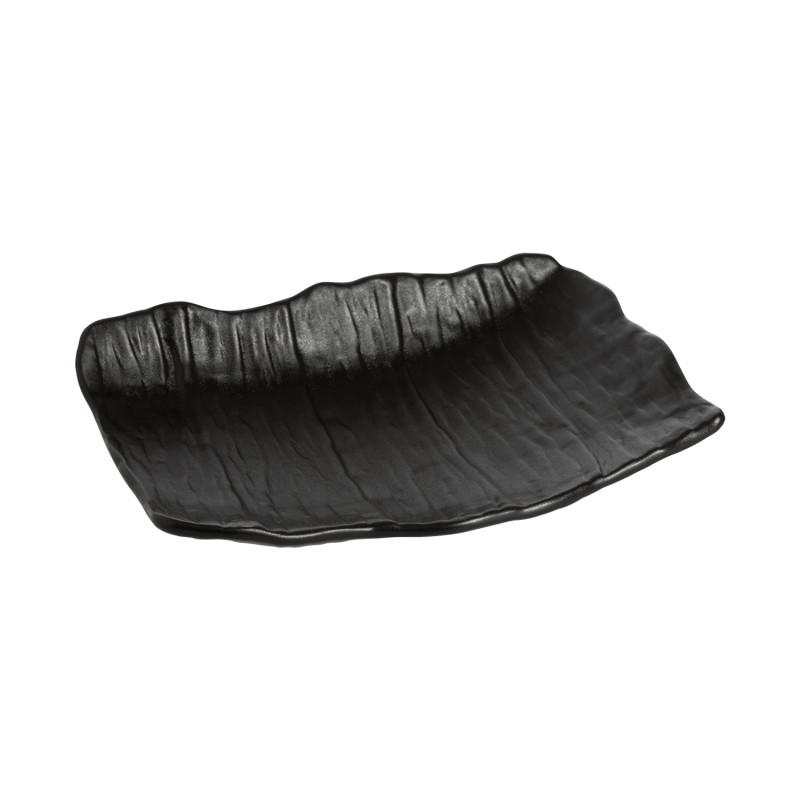 Тарелка для подачи 10" 255х205х47мм, черный "Corone Bushido"