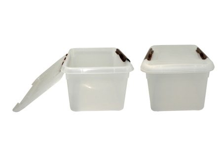 Контейнер для продуктов прямоуг. 8,0 л. 30*23*16,5 см. с коричневым зажимом MGprof /1/10/