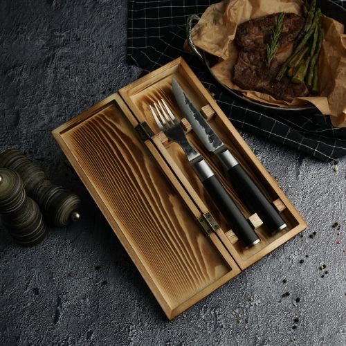 Набор для стейка "Vintage"(нож+вилка),деревянный футляр, R&D / P.L. - Proff Cuisine