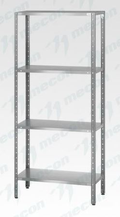 Стеллаж полочный СПЛн - 1000*700*1800 "Norma Inox" (полка сплошная 4 шт.)