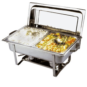 Мармит с 2-мя емкостями сталь нерж.; 4л; H=30,L=59.5,B=35см; металлич.