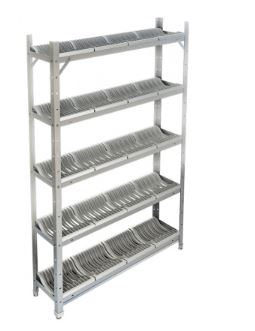 Стеллаж для сушки посуды ТЕХНО-ТТ СТР-215/1203 (на 250 тарелок) краш