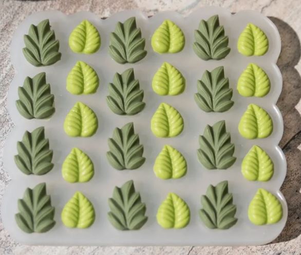 Молд силиконовый листья, листики