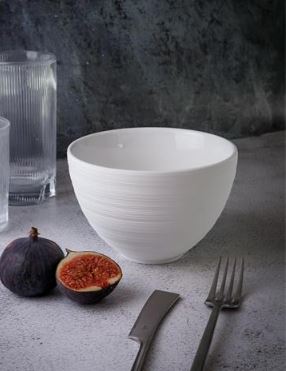 Салатник 700 мл, d 14 см h 9,5 см, фарфор, Linea