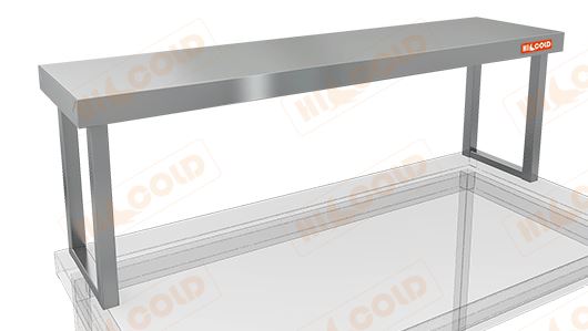 Полка нержавеющая настольная одинарная HICOLD НПСТ1-14,85/3