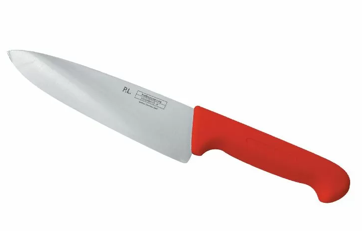 Шеф-нож PRO-Line 20 см, красная пластиковая ручка, P.L. Proff Cuisine