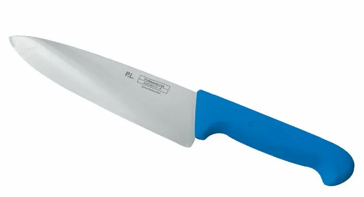 Шеф-нож PRO-Line 25 см, синяя пластиковая ручка, P.L. Proff Cuisine