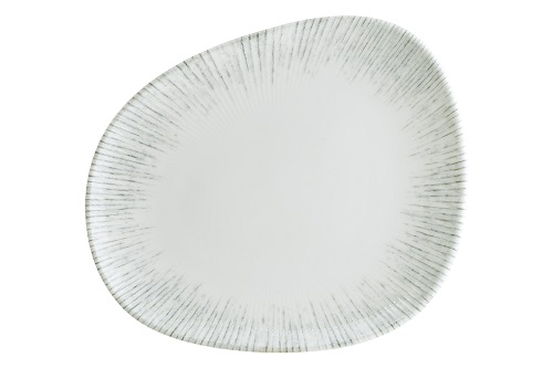 Тарелка d=240 мм. Ирис Серый, форма Ваго Bonna /1/12/756