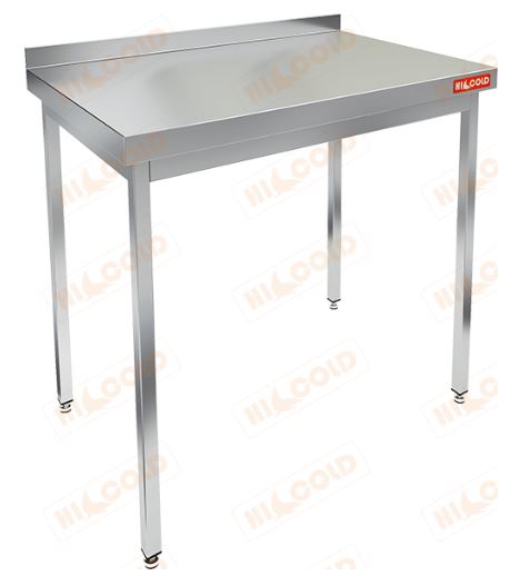 Стол производственный пристенный с бортом без полки HICOLD НСО-10/6Б