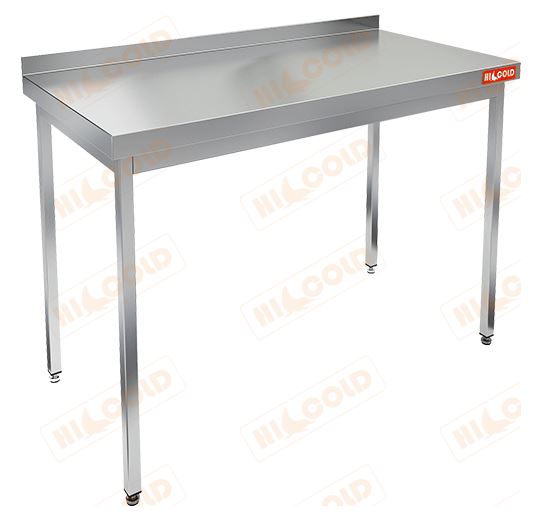 Стол производственный пристенный с бортом без полки HICOLD НСО-12/6Б