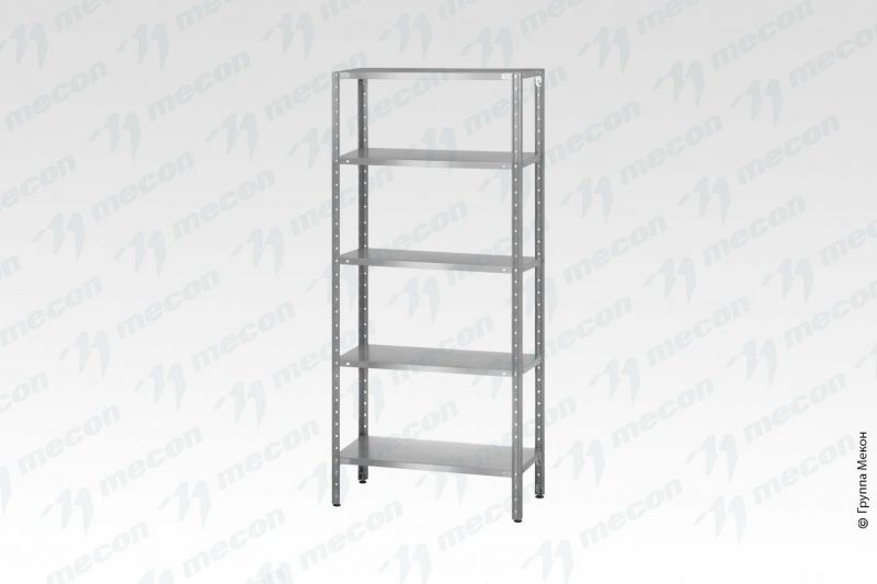 Стеллаж полочный СПЛн - 1000*700*1800 "Norma Inox" (полка сплошная 5 шт.)