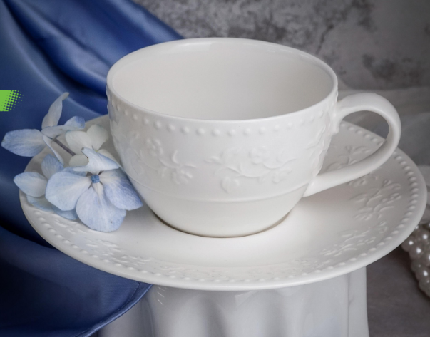 Чашка 200 мл, 11,2x8,8 см h 5,8 см, фарфор, Primavera