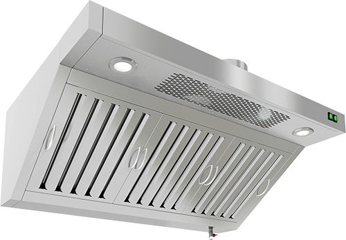 Зонт приточно-вытяжной пристенный HICOLD ЗВПОК-1509 с вентилятором