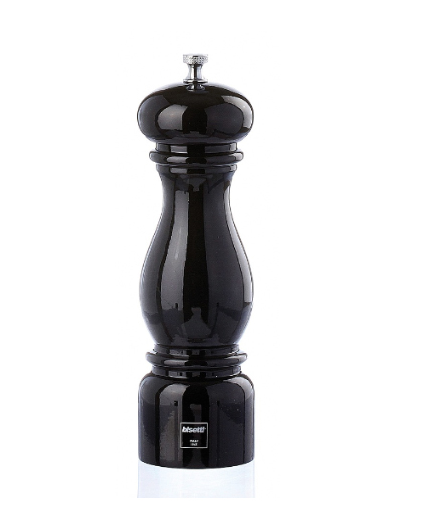 Мельница для перца h 19 см, бук лакированный, цвет черный, SORRENTO