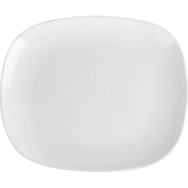 Блюдо «Эволюшнс Солюшн» стекло ,L=28,B=23см белый