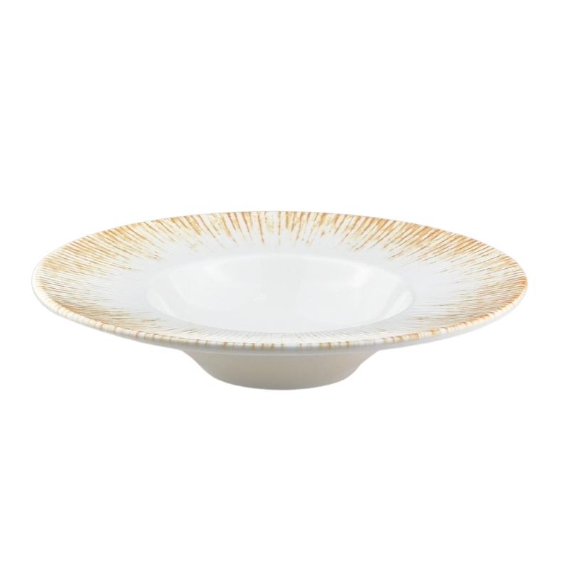 Тарелка для пасты d=280 мм. 400 мл. Ирис светло-бежевый, форма Банкет Bonna /1/6/396