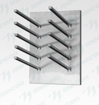 Сушка для досок горизонтальная СДГн - 600*300*400, нерж. сталь, 5 ячеек