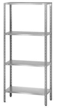 Стеллаж полочный СПЛн - 1000*600*1800 "Norma Inox" (полка сплошная 4 шт.)