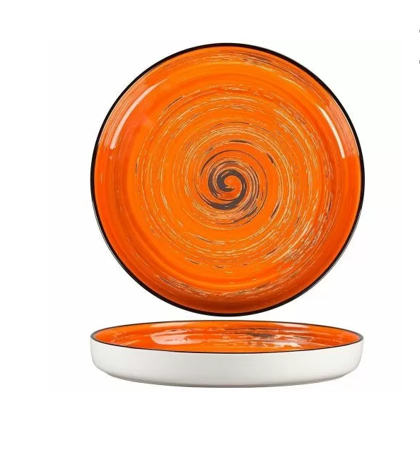 Тарелка с бортом Texture Orange Circular 23 см