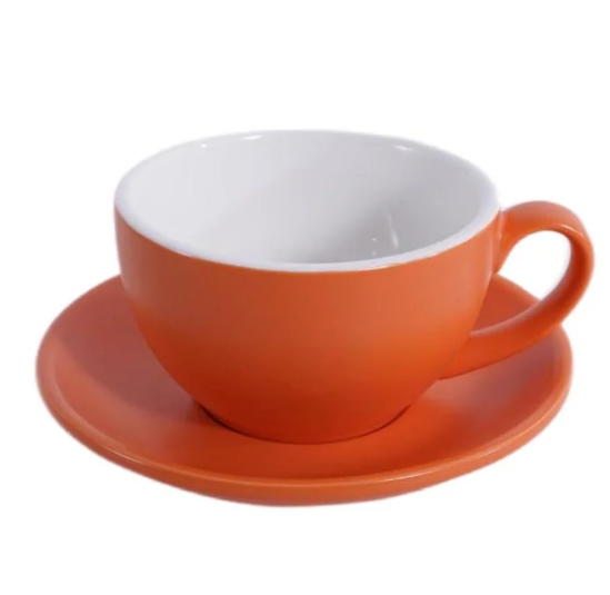 Кофейно-чайная пара Barista (Бариста) 300 мл,оранжевый-матовый цвет, P.L.
