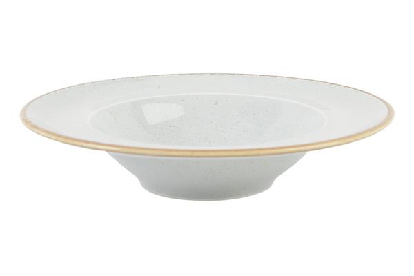 Тарелка глубокая 25 см фарфор цвет серый Seasons