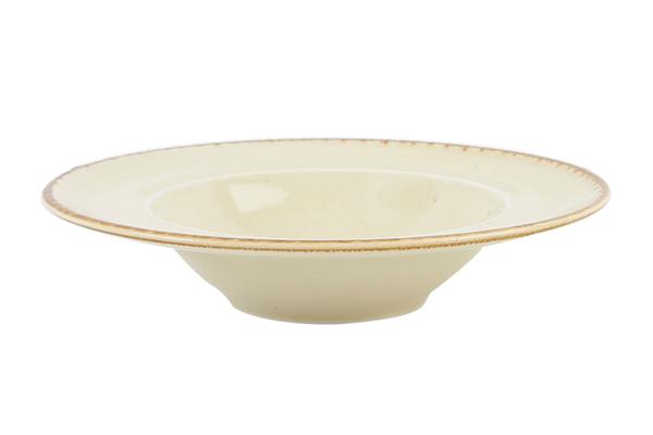 Тарелка глубокая 25 см фарфор цвет желтый Seasons