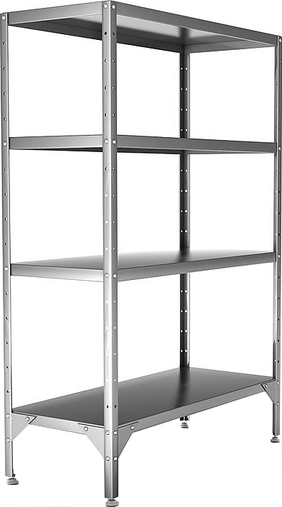 Стеллаж со сплошными полками HESSEN С-1000х600х1800 6/4 оц