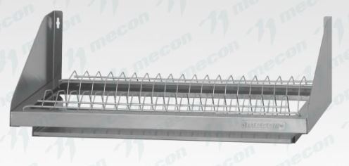 Полка для сушки посуды ПСПн - 600*300*180 "Norma Inox", нерж. сталь, сетка "стаканы" с поддоном