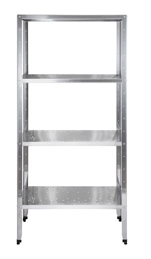 Стеллаж кухонный с перфорированными полками Luxstahl СРП-1800*2000*600