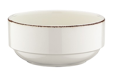 Соусник 30 мл. d=60 мм. h=26 мм. штабелир. Ретро коричневый край, форма Банкет Bonna /1/24/6720/