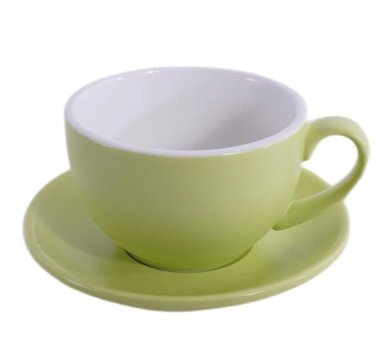 Кофейно-чайная пара Barista (Бариста) 350 мл,матовый цвет зеленого плода, P.L.