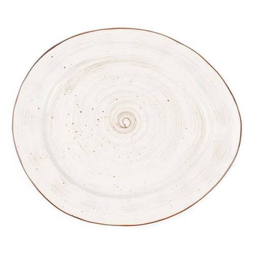 Тарелка White Fusion 22,5*19,5 см, P.L. Proff Cuisine (73040076/80002723)