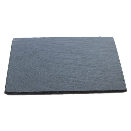 Блюдо для подачи прямоуг. 35*25 см. h=0,6 см. черное, сланец MGprof /1/