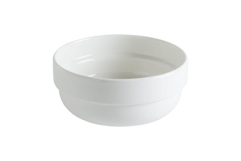 Салатник d=100 мм. 250 мл. h=49 мм. штабелир. (тарелка подст. 69991) Белый Bonna /1/12/