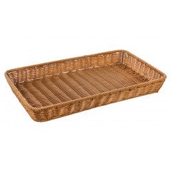 Корзинка пластиковая 530х325х65 мм коричневая [Brown 3546]